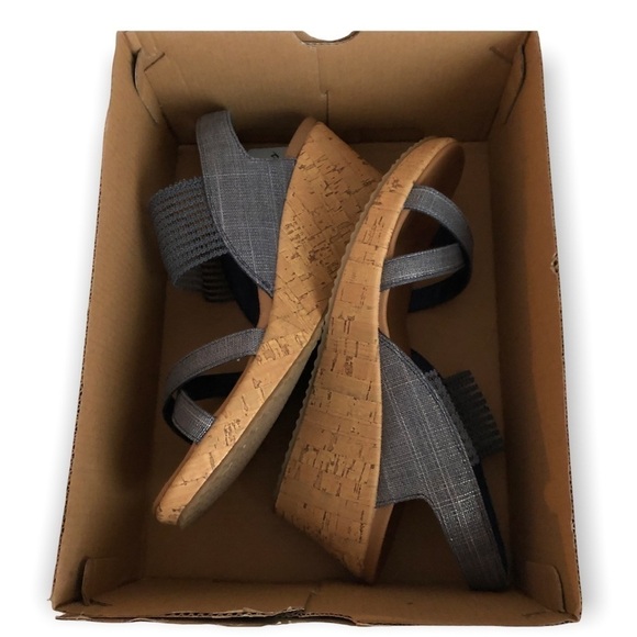 New Skechers High Tea Navy shoes - Picture 3 of 8